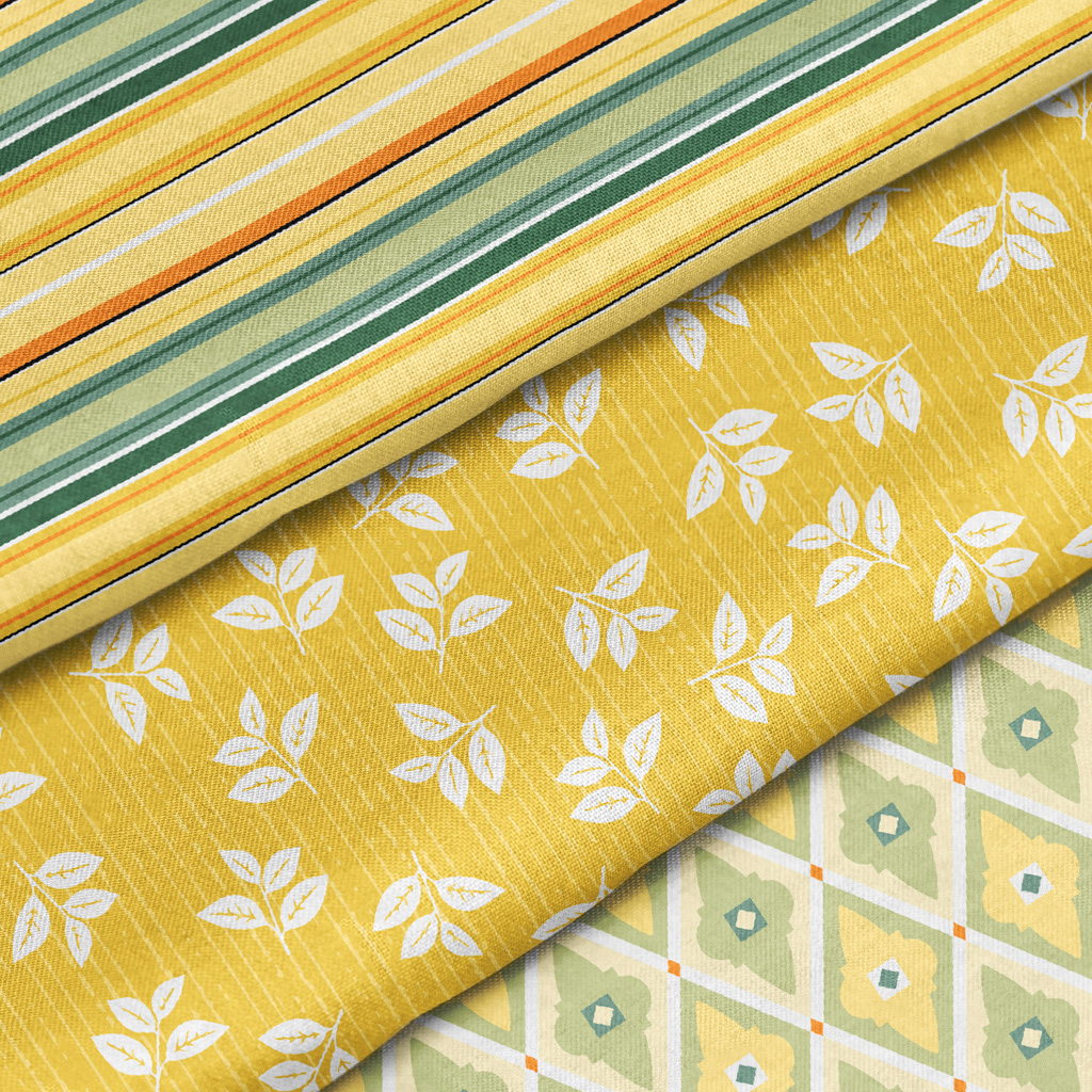 3 different kinds of fabric